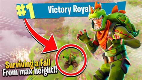 How To Survive A Fall From Max Height Fortnite Victory Royale