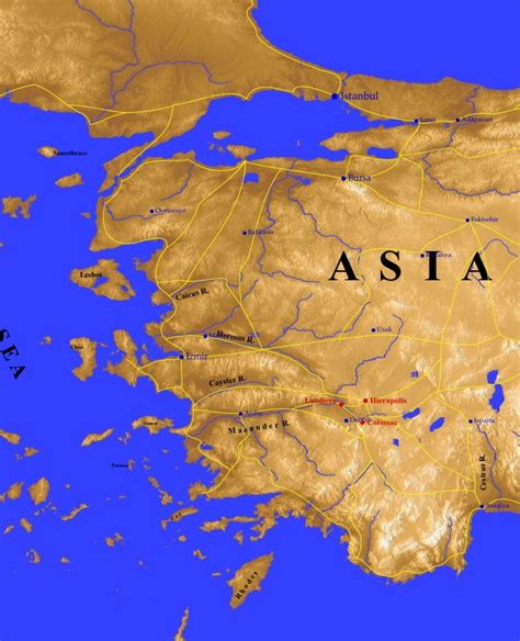Asia Minor On World Map