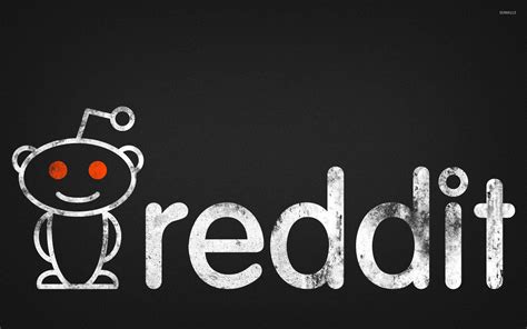 Download Black And White Reddit Logo Wallpaper