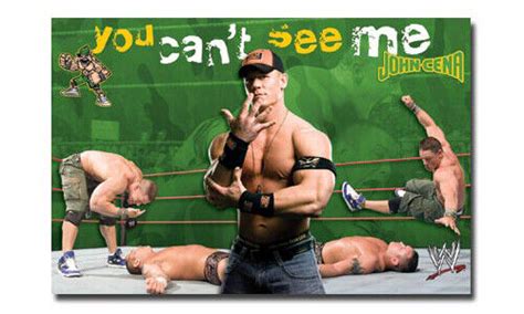 John Cena YOU CAN T SEE ME Rare Classic WWE Wrestling Official X Wall POSTER EBay