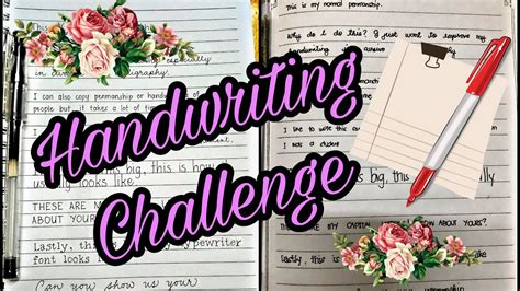 Amazing Handwriting Challenge By Dhavis Youtube