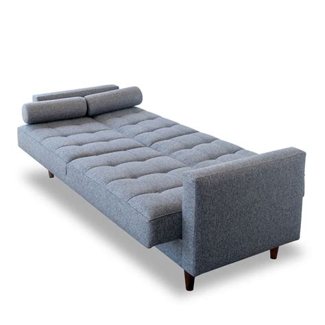 Allora Mid Century Modern Sleeper Sofa In Gray Cymax Business