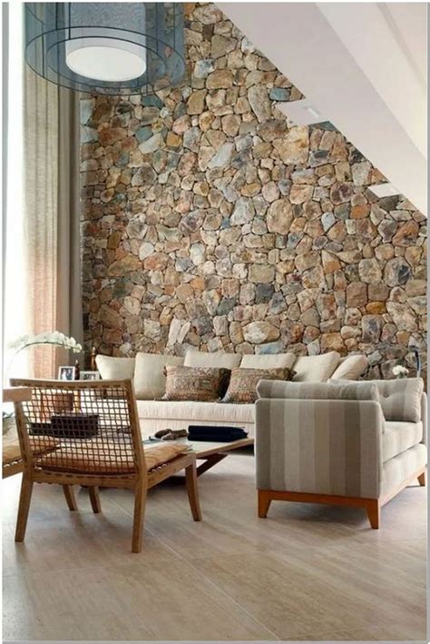 95 Elegant Stone Wall Interior Designs 10 En 2020 Paredes Interiores