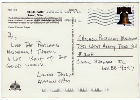 Chicago Postcard Museum Correspondence Corner