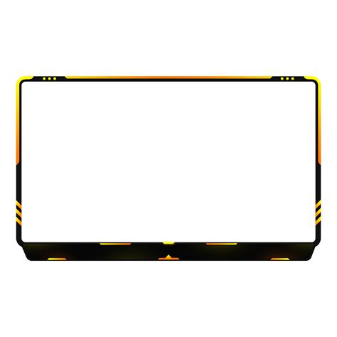Yellow Facecam Or Webcam Overlay For Live Stream Online Twitch Stream
