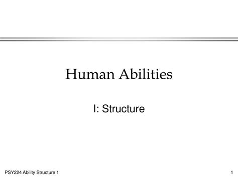 PPT - Human Abilities PowerPoint Presentation, free download - ID:602636