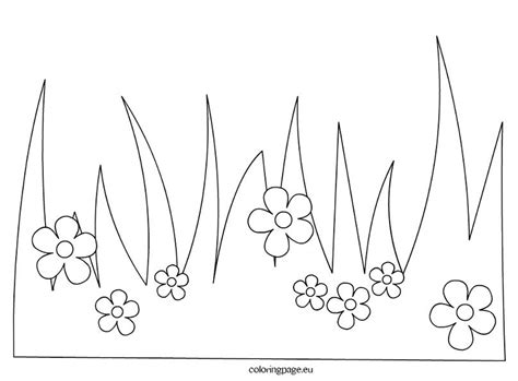 Grass Fields Coloring Pages Learny Kids