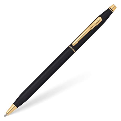 Buy Cross Classic Black Ballpoint Pen With Black Medium Tip 2502