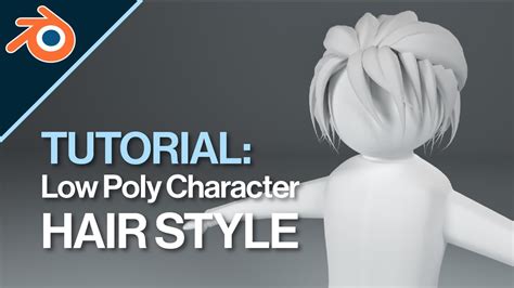 low poly character hair style tutorial blender 2019 for beginners theniceone 3d youtube