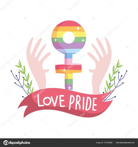 isolated lgtbi female gender with hands vector design stock vector image by ©stockgiu 377363892
