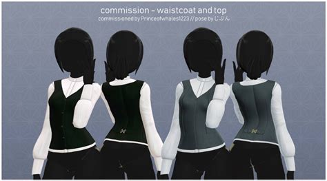 Mmd Commission Waistcoat And Top By Ciella Lune On Deviantart