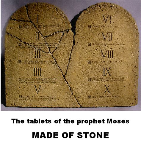 The Tablets Of The Prophet Moses Made Of Stone Joseph Smith Mormon