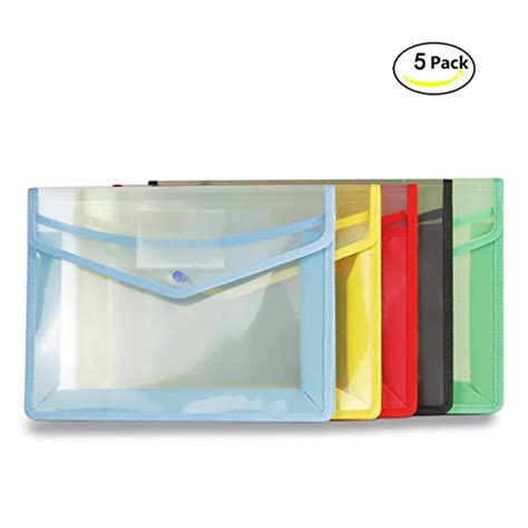 Plastic Wallets A4 Popper Wallets Plastic Document Folder Premium Poly