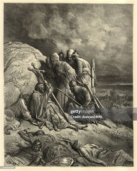 History Of Crusades Gaining Converts By Gustave Dore High Res Vector