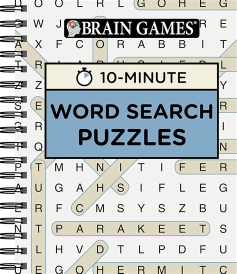 Brain Games 10 Minute Word Search Puzzles Blue Publications