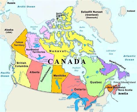 Canada Its Regions Provinces And Territories Times Of India