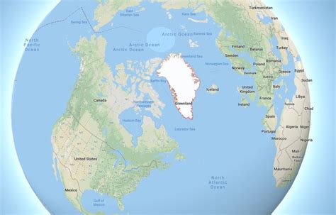 Greenland Actual Size Map Images And Photos Finder