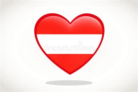 Austria Flag In Heart Shape Stock Vector Illustration Of Isolated Election 170931326