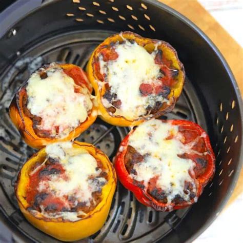 Air Fryer Low Carb Stuffed Peppers I Hacked Diabetes
