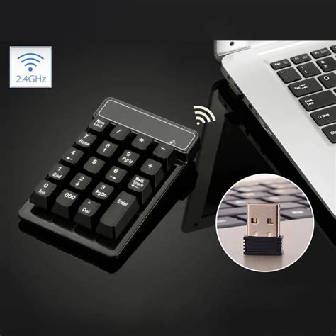 Numpad Usb Wireless Numeric Keypad 19 Keys Number Pad Wireless 24ghz