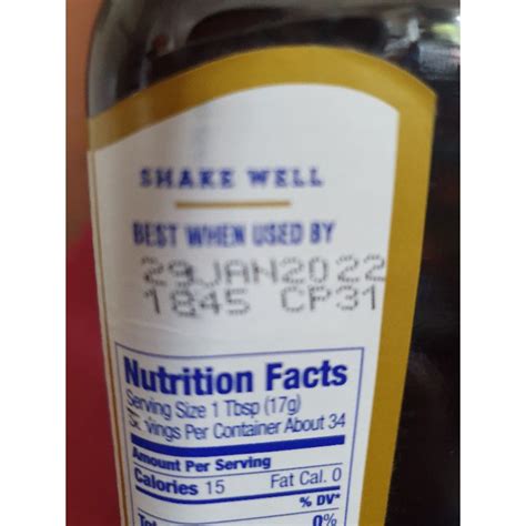 37 A1 Sauce Nutrition Label Labels 2021