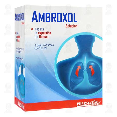 Ambroxol Solución 2 Cajas con Frasco 120ml c u Pharmalife