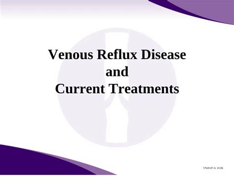 Pdf Venous Reflux Disease And Current Treatmentsvenous Reflux