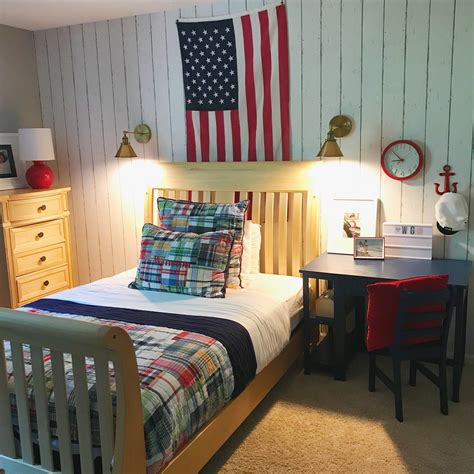 Little Boys Classic Americana Nautical Bedroom — Gathered Living