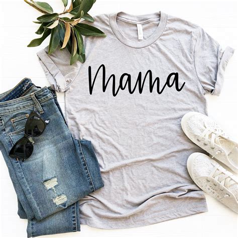 Mama Shirt Mom Shirt Mommy Shirt Mama T Shirt Cute Mom Etsy