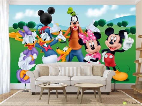 Childrens Wallpaper And Wall Murals Mickey And His Friends Fototapet