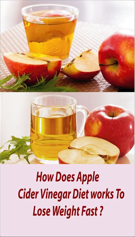 Diet Plans How Does Apple Cider Vinegar Diet Works To Lose Weight Fast Apple Cider Vinegar