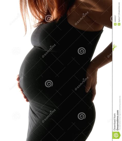 Pregnant Woman Belly Pregnant Woman Bellypregnancy Concept Isolated On A White Background