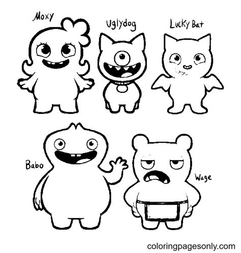 Uglydolls Coloring Pages Printable For Free Download