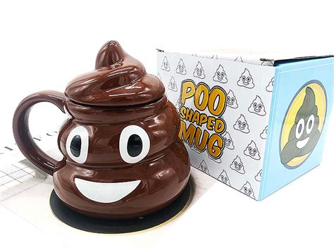 Creative Cute Stool Ceramic Water Cup Funny Cup Poop Mark Etsy