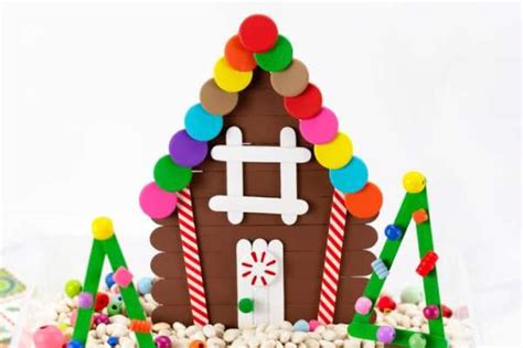 20 Gorgeous Gingerbread House Crafts For Kids