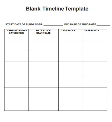 8 Best Images Of Blank Construction Timeline Template