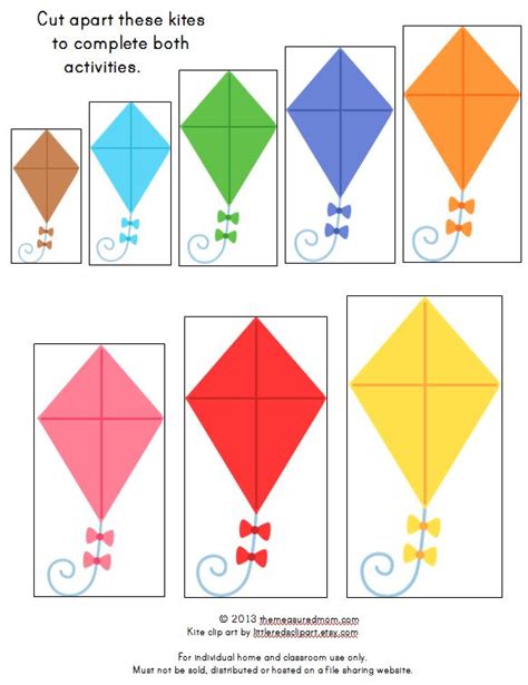 Free File Folder Game For Preschoolers Kites The Measured Mom
