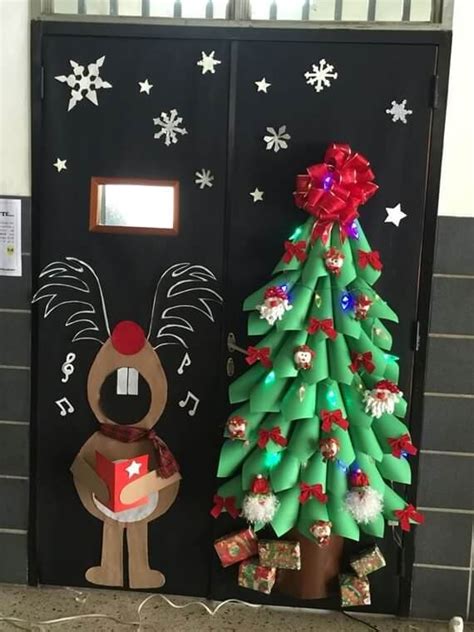 50 Unique Christmas Door Decorations Ideas With Images Kids Crafts