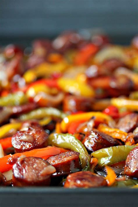 Simple, easy, and incredibly delicious. Sheet Pan Sausage and Peppers