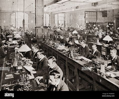 Men At Work Sending And Receiving Telegraph Messages In The General