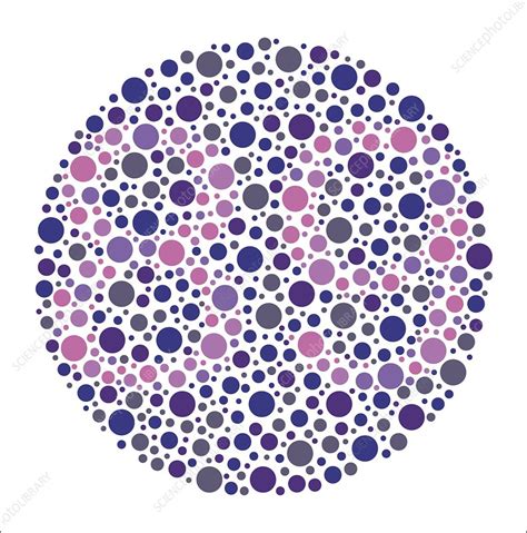 Colour Blindness Test Chart Illustration Stock Image C0497525