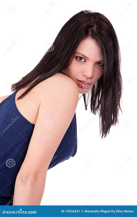 Young And Attractive Woman Looking To Camera Stock Image Image Of