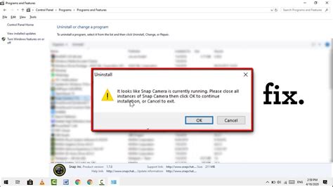 Fix Getting Error When Uninstalling App On Windows It Looks Like App Is Currently Running