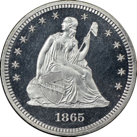 1865 25c Pf Seated Liberty Quarters Ngc