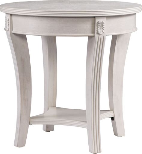 Larned White End Table