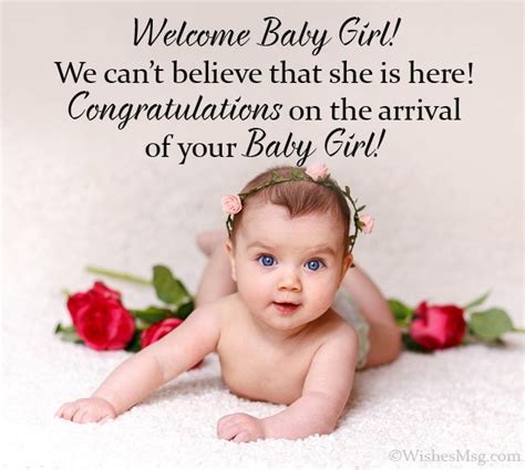 New Born Baby Girl Wishes Congratulations For Baby Girl