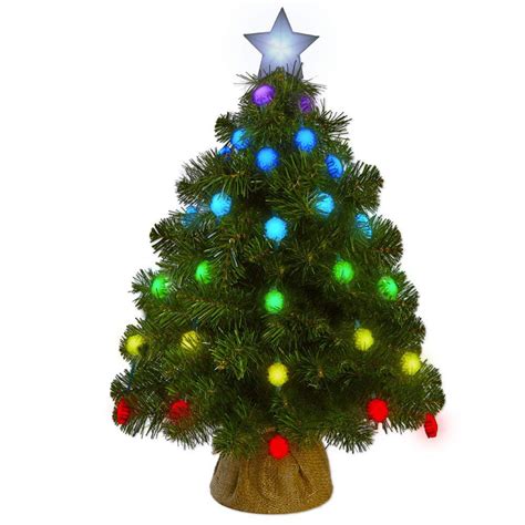 Tree Effects Tabletop Christmas Tree With 50 Full Color Light Show