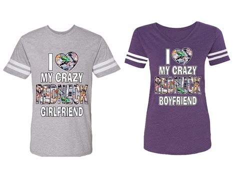 i love my crazy gf bf matching couple cotton jerseys men heather women purple men m women