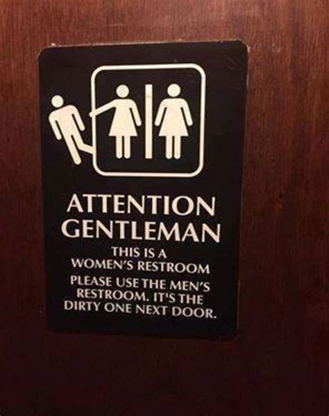 Hilarious Bathroom Sign Solves Transgender Bathroom Issue Once And For
