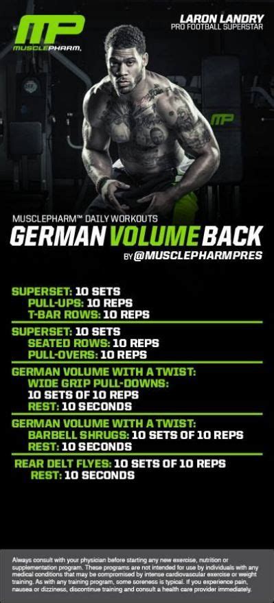 German Volume Back Musclepharm Bodybuilding Motivation Bodybuilding